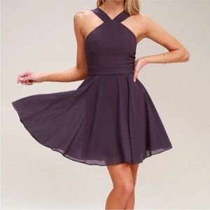 LULUS Forevermore Dusty Purple Skater Dress size Small Woman’s dress Small